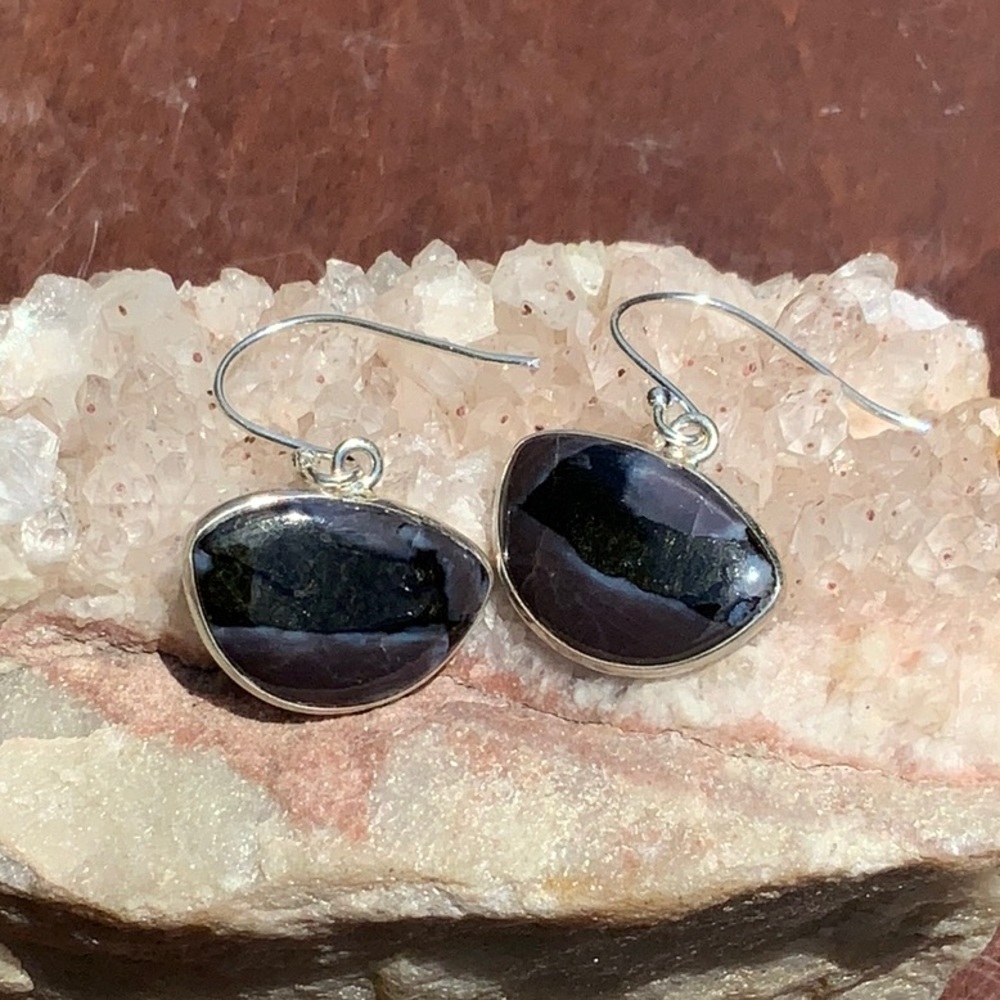 MYSTIC MERLINITE 925 STERLING SILVER EARRINGS